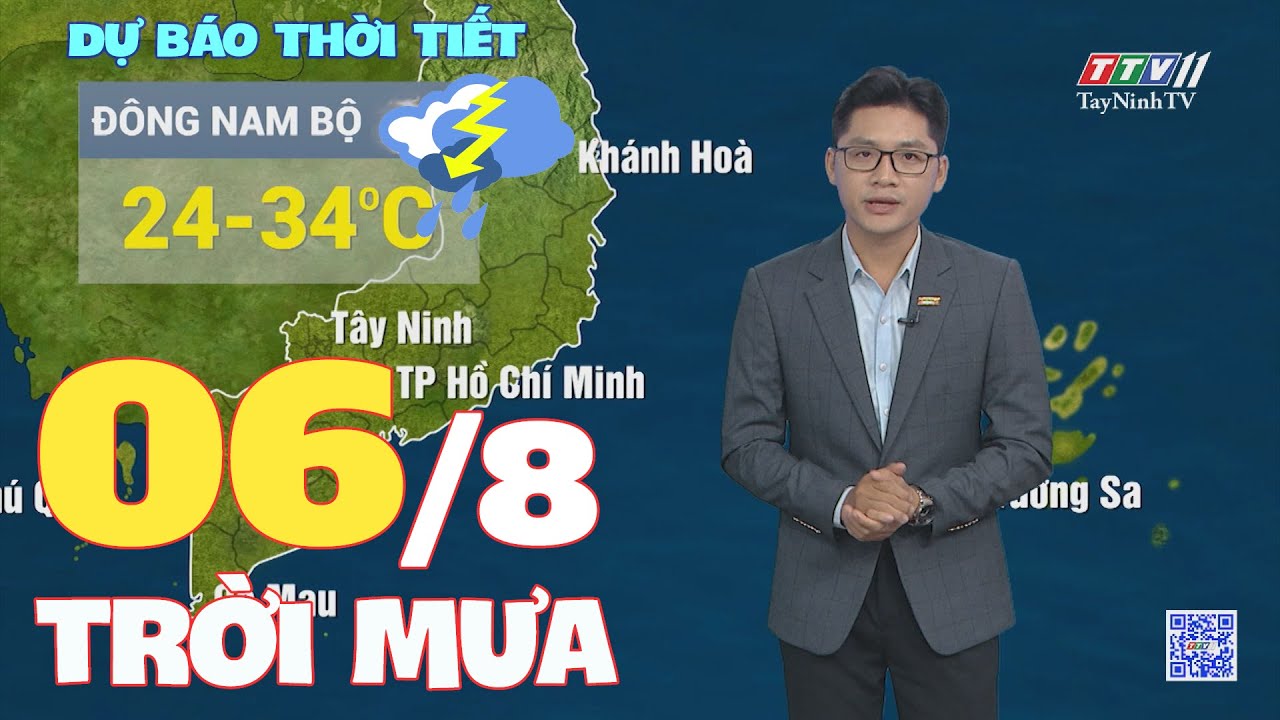 Bản tin thời tiết 06-8-2024 | TayNinhTVENT